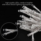 WANGJUNXIU Outdoor Fairy String Lights 10M With 100 LED 8 Modes Wave Rope Lights Icicle Curtain Light,Waterproof Festival Lighting For Garden Patio Yard Home Wedding Party And Christmas Decoration Hal