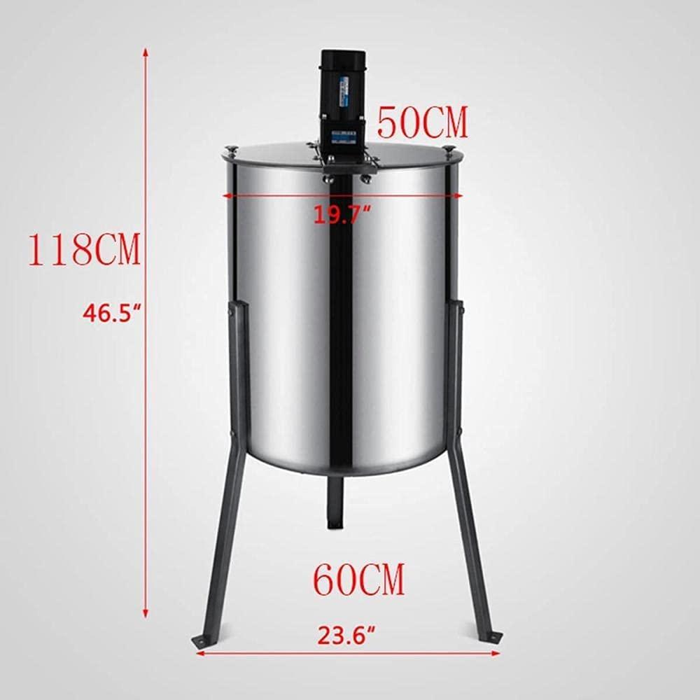 kjbzlxj stainless steel honey spinner 4 frame honeycomb rotary separator with removable support legs transparent cover beekeeping equipment