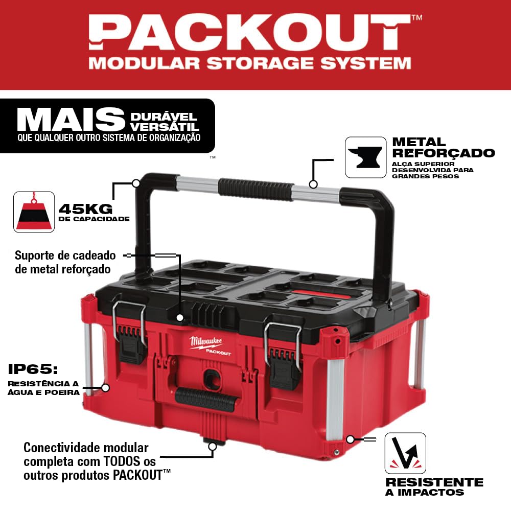 Electric Tool 48-22-8425 Pack out, LarTool Box, Red