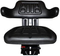 trac seats black brand waffle style universal tractor suspension seat with tilt fits ford/new holland 2n, 8n, 9n, naa, jubilee (same day  - delivers in 1-4 business days)