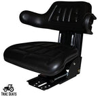 trac seats black brand waffle style universal tractor suspension seat with tilt fits ford/new holland 2n, 8n, 9n, naa, jubilee (same day  - delivers in 1-4 business days)