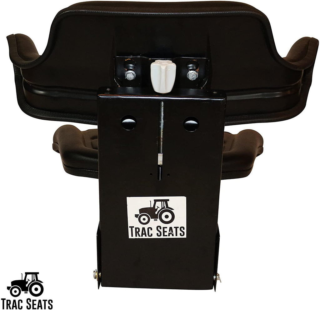 trac seats black brand waffle style universal tractor suspension seat with tilt fits ford/new holland 2n, 8n, 9n, naa, jubilee (same day  - delivers in 1-4 business days)