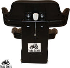 trac seats black brand waffle style universal tractor suspension seat with tilt fits ford/new holland 2n, 8n, 9n, naa, jubilee (same day  - delivers in 1-4 business days)