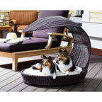 Outdoor Dog Chaise Bed n Espresso
