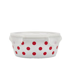 Kenna Red Storage Bowl with Lid