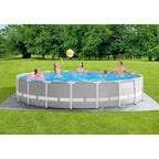 26723EH 15ft x 42in Prism Frame Above Ground Swimming Pool Set with Debris Cover, Ladder, and 120V 1,000 GPH Cartridge