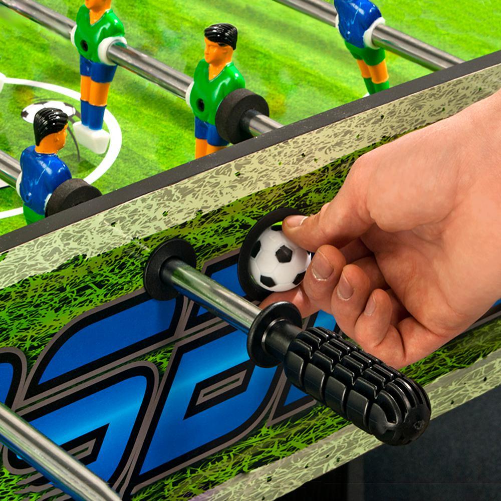Playoff 4 ft. Foosball Table, Soccer Game for Kids and s with Ergonomic Handles, Analog Scoring and Leg Levelers