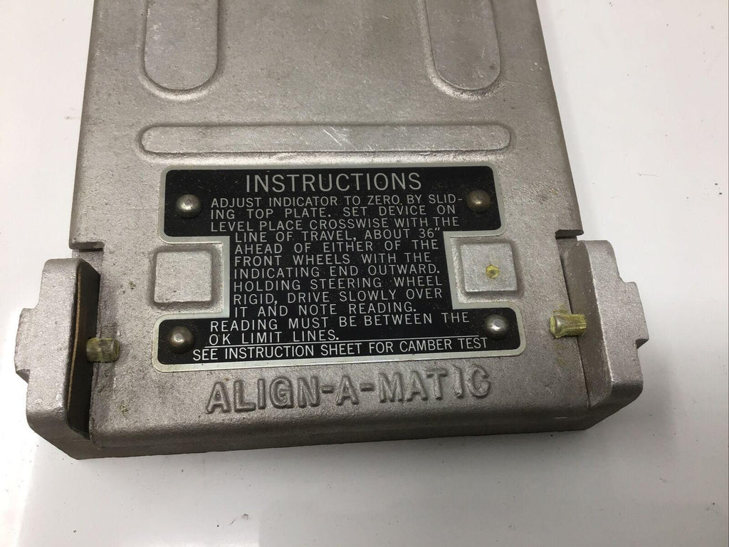 Align-A-Matic Heavy Duty Drive On Car Wheel Alignment Tool Ford Chevy