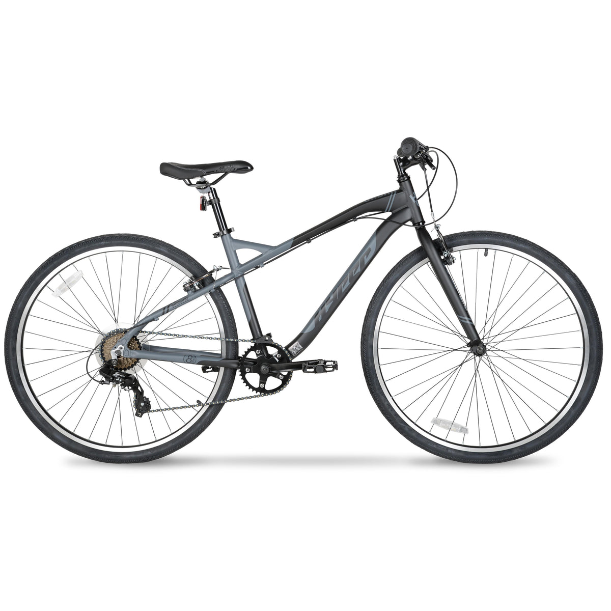 Hyper Bicycles 700c Adult Urban Bike, Black/Gray