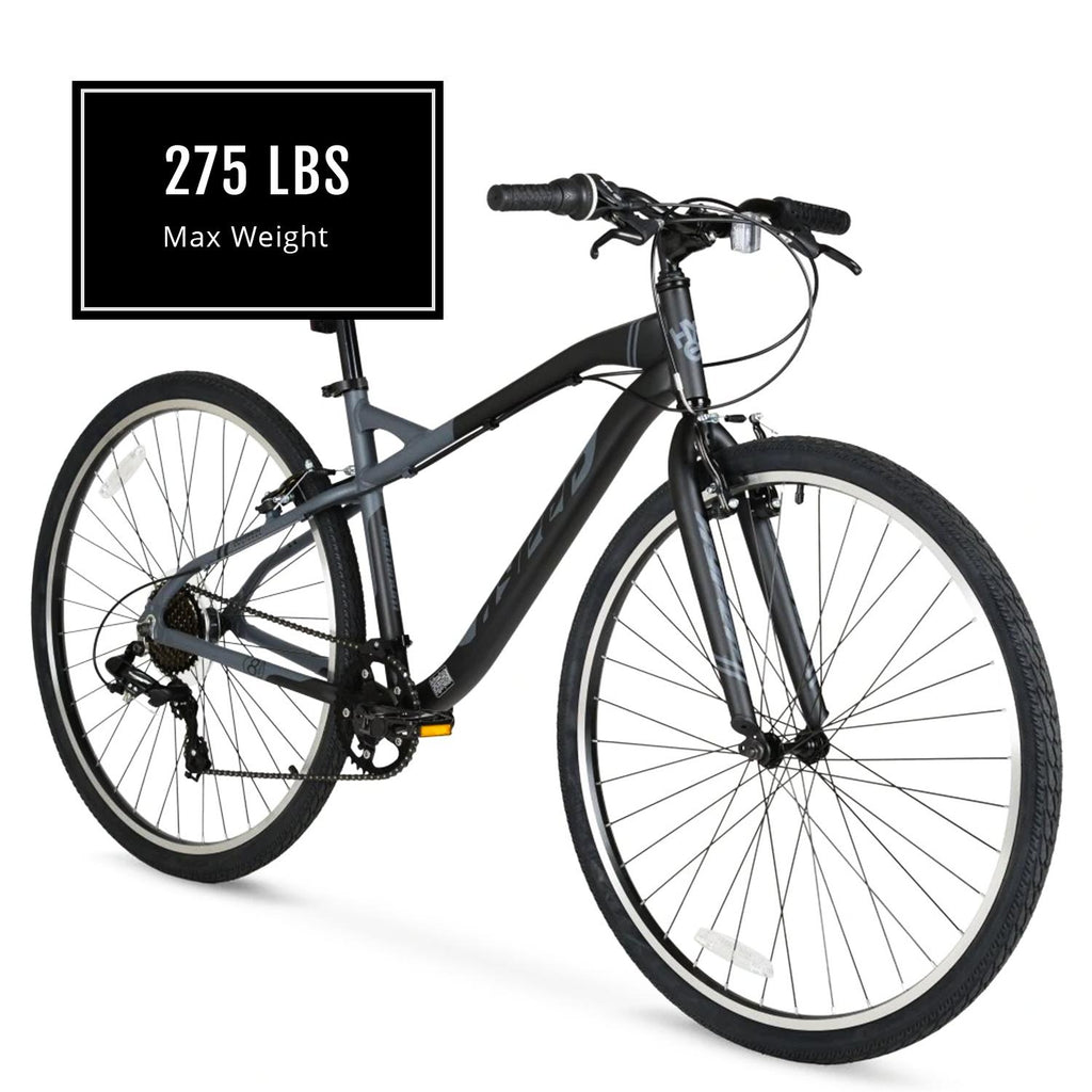 Hyper Bicycles 700c Adult Urban Bike, Black/Gray