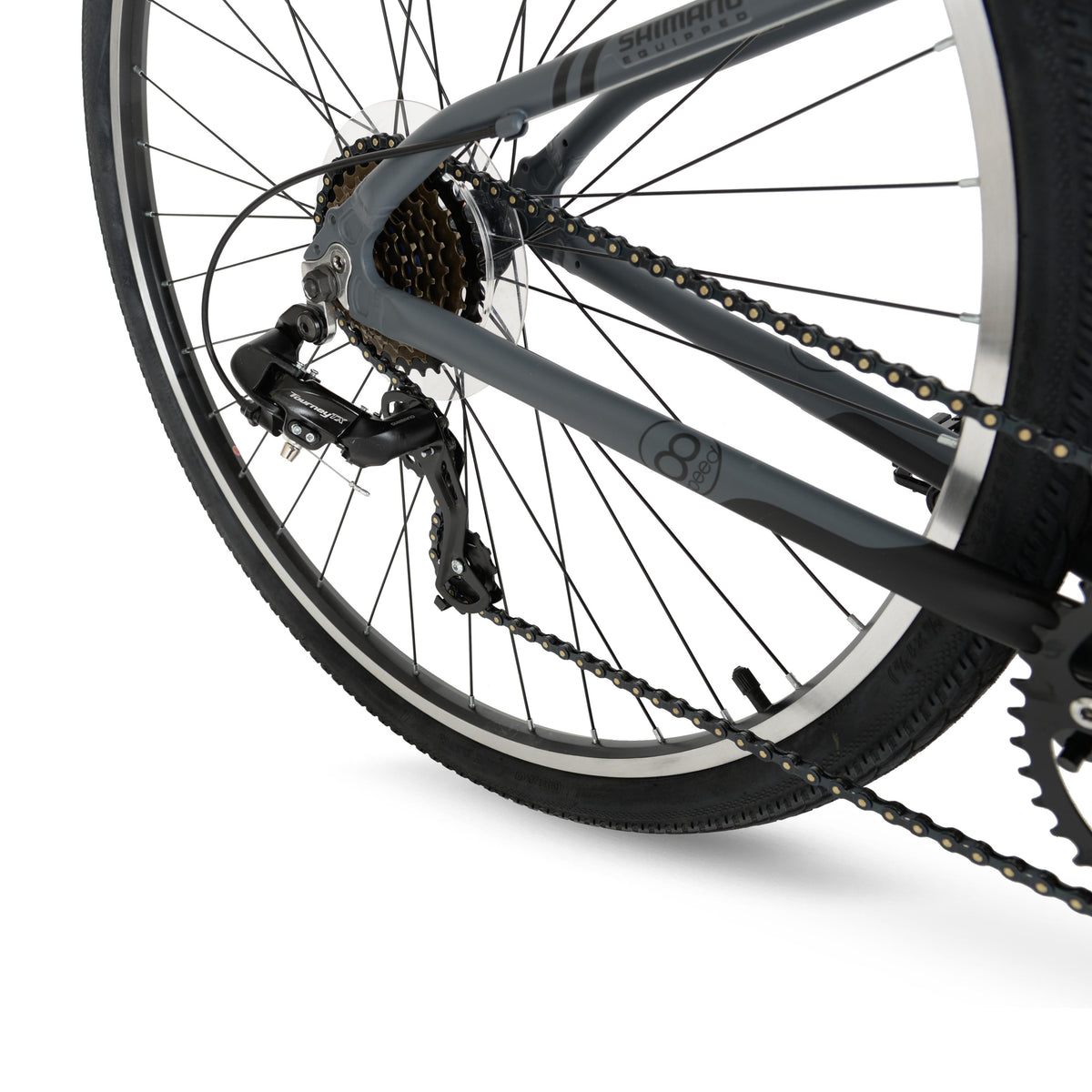 Hyper Bicycles 700c Adult Urban Bike, Black/Gray