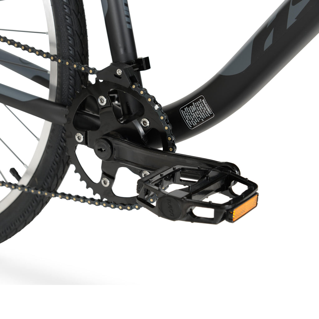 Hyper Bicycles 700c Adult Urban Bike, Black/Gray