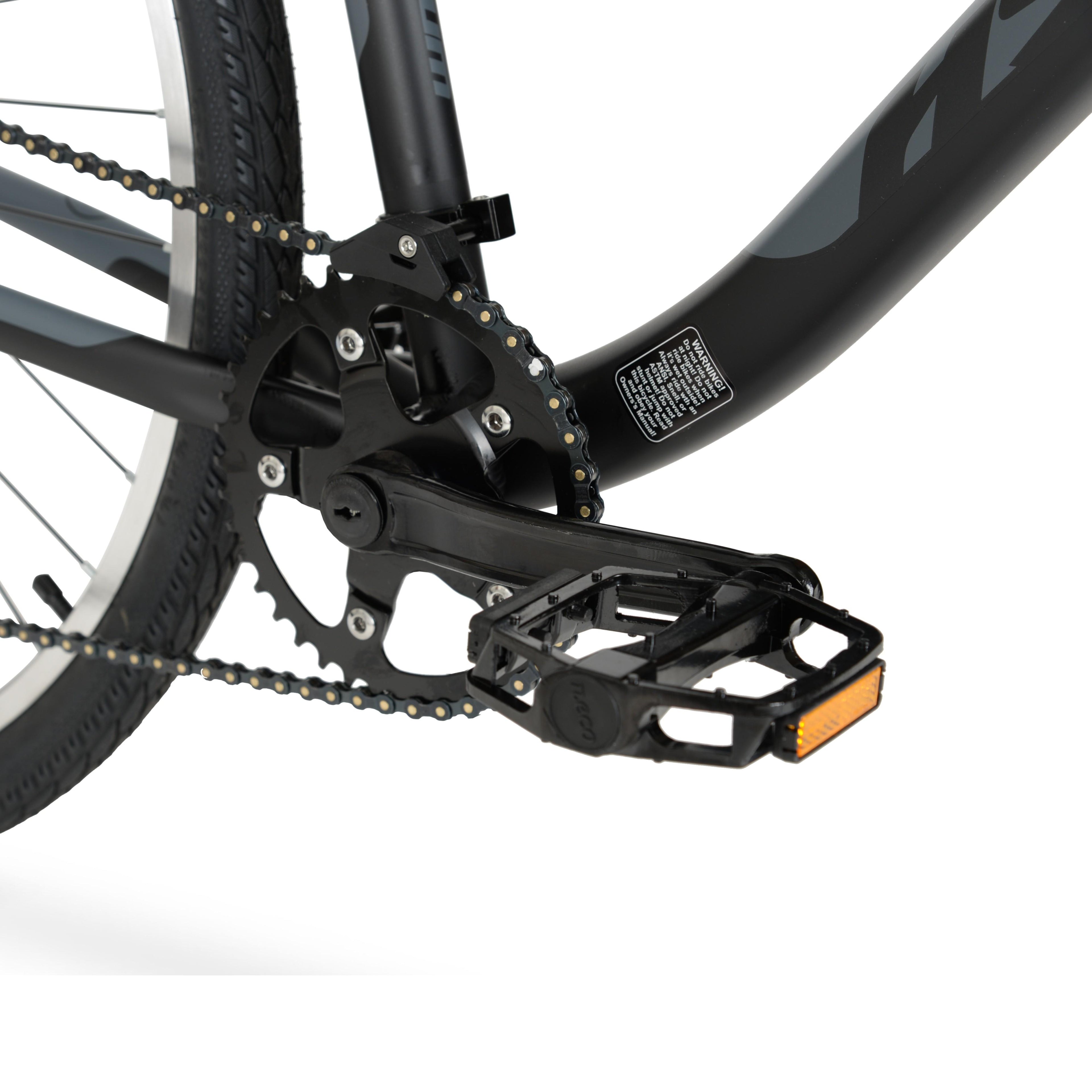 Hyper Bicycles 700c Adult Urban Bike, Black/Gray