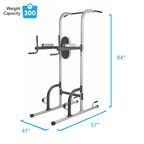 Gold's Gym XR 10.9 Power Tower with Push-Up, Pull-Up &amp; Dip Stations