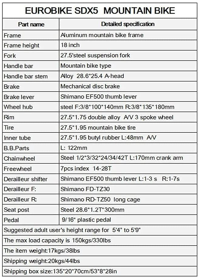 SD X5 27.5 Inch Adult Mountain Bike Aluminum Frame Bicycle Disc Brake 21 Speed Front Suspension Alloy MTB Bikes Men Bicycle