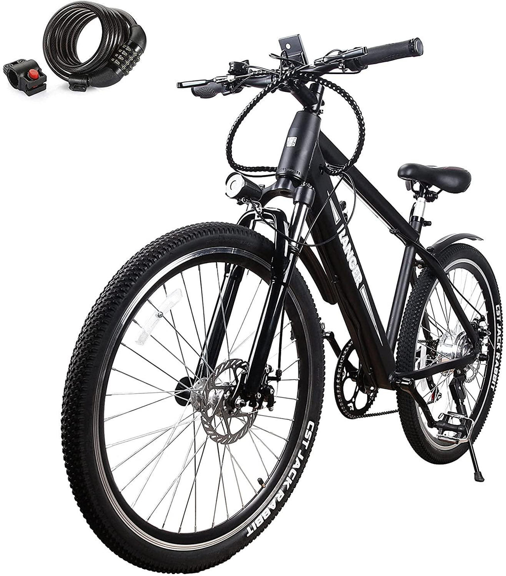 Electric Bicycle Mountain Electric Bike 6 Speed Gear with Battery LCD Display and Charger