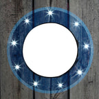 LED Cornhole Set with  Boards and 8 Bean Toss Bags in Blue/White