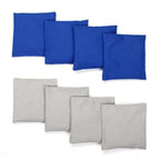 LED Cornhole Set with  Boards and 8 Bean Toss Bags in Blue/White