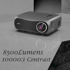2021 native 1080p projector 8500lumens home theater compatible tv stick hdmi usb