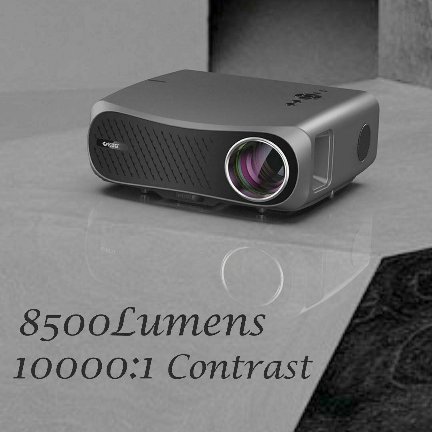 2021 native 1080p projector 8500lumens home theater compatible tv stick hdmi usb