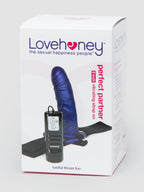 Lovehoney Perfect Partner 10 Function Vibrating Strap-On 6 Inch, Purple | Purple