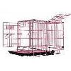 Pet Tek DPK86011 Dream Crate Professional Series 100 Dog Crate with Mesh Floor, 19 by 12 by 15-Inch, Pink