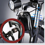 VIVI 350W Folding E-Bike Adult Electric Mountain Bike 26 Inch Folding Electric Bicycle with Removable 36V/8 Ah Lithium-Ion Battery, Full-Suspension E-MTB, 21 Speed Gear