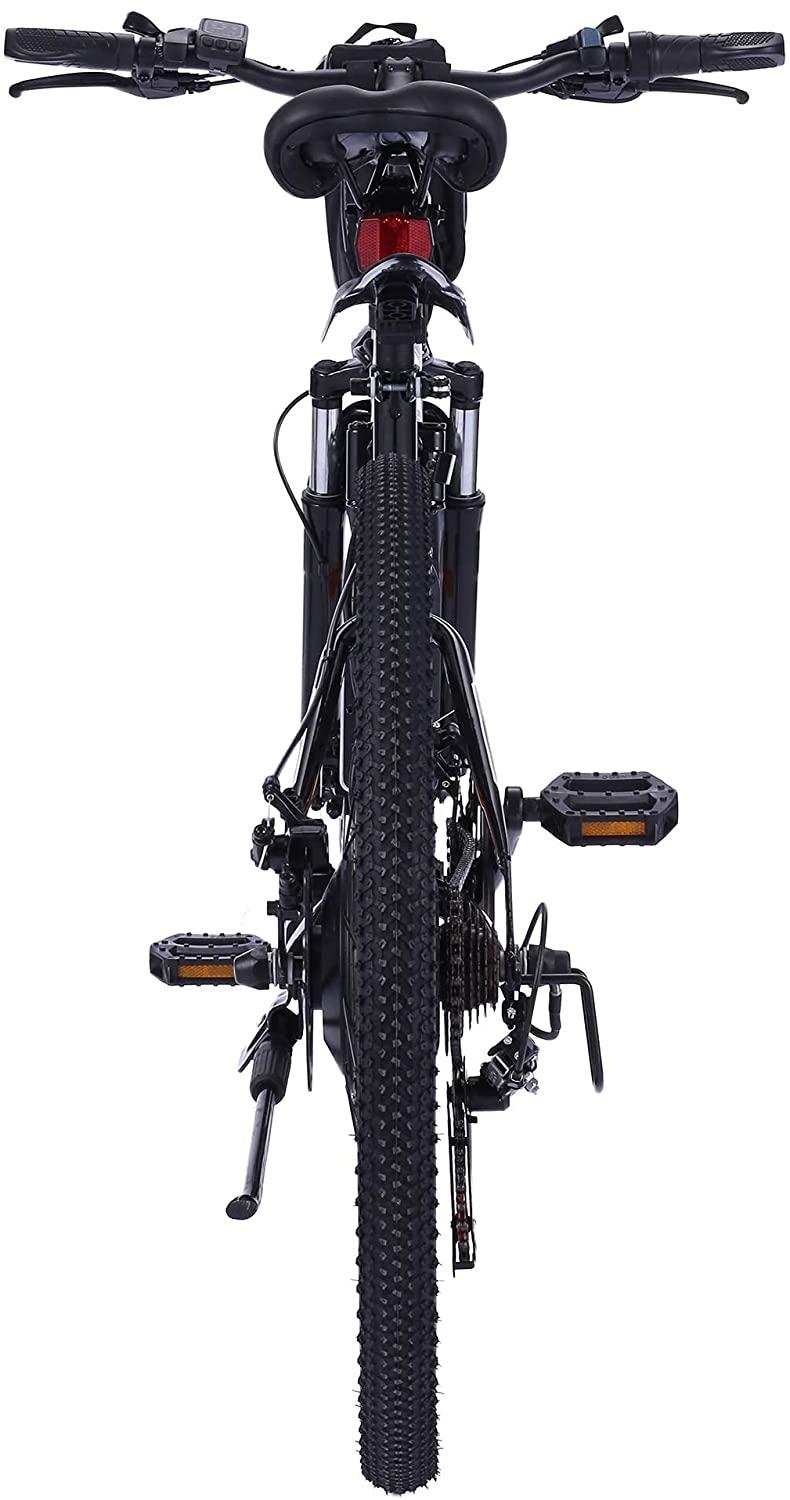 VIVI 350W Folding E-Bike Adult Electric Mountain Bike 26 Inch Folding Electric Bicycle with Removable 36V/8 Ah Lithium-Ion Battery, Full-Suspension E-MTB, 21 Speed Gear
