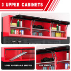 72" Rolling Tool Chest with 15 Drawers - Heavy Duty GaraWorkbench with Power Strip & Pegboard - 18" Deep 1.2" Thick Solid Top, Lockable Tool StoraCabinet for Professional Mechanic