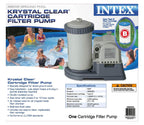 intex krystal clear 28633eg pool pump + type b replacement cartridge (12 pack)