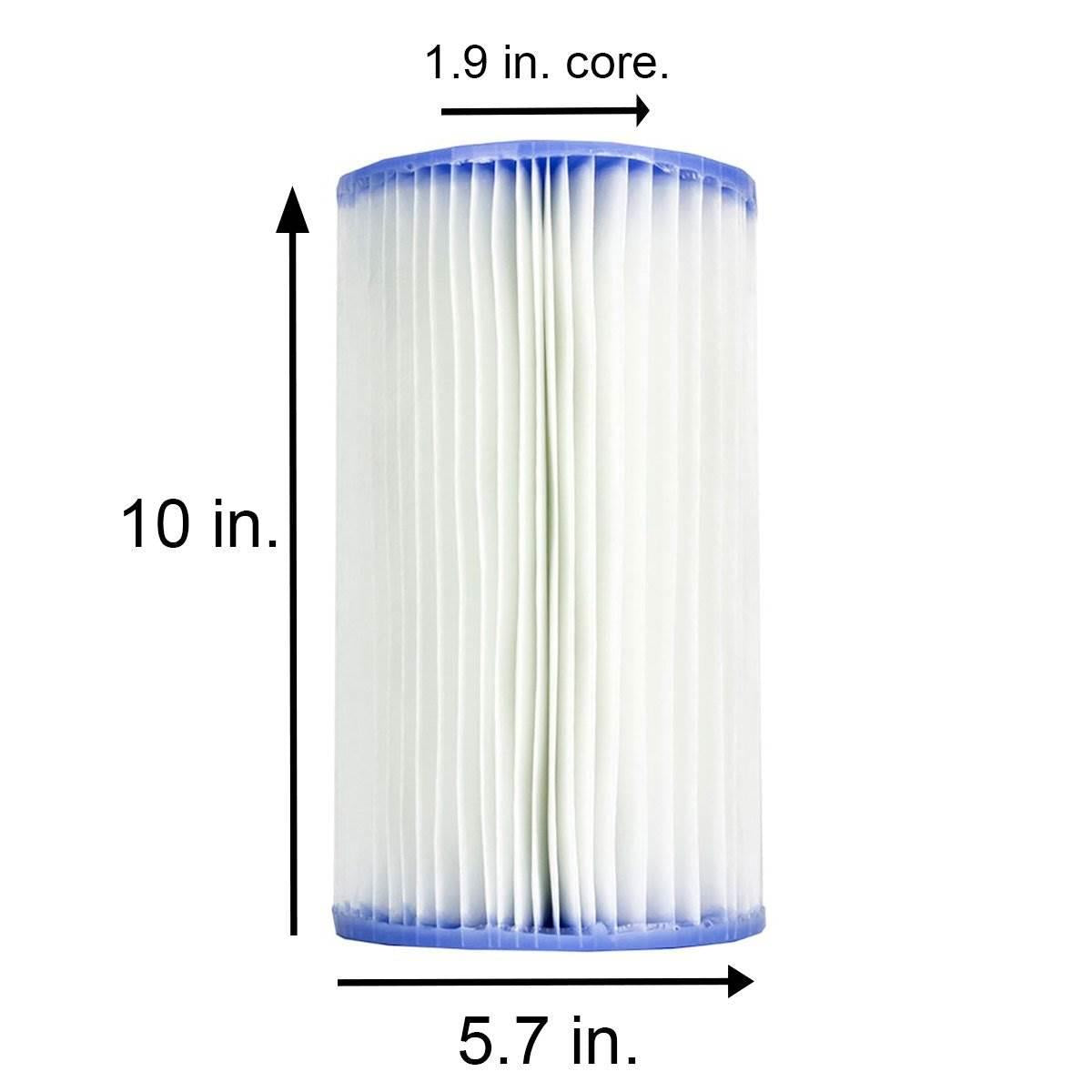 intex krystal clear 28633eg pool pump + type b replacement cartridge (12 pack)