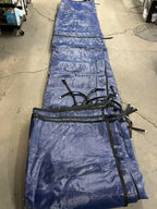 new water warden inground pool safety cover fits 16’ x 36’ blue mesh scmb1636