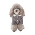 CQIANG Autumn and Winter Clothing Rabbit Velvet Cartoon Dog Clothes Small Dog Pomeranian Teddy Bear Thick Warm Hooded Cotton Coat