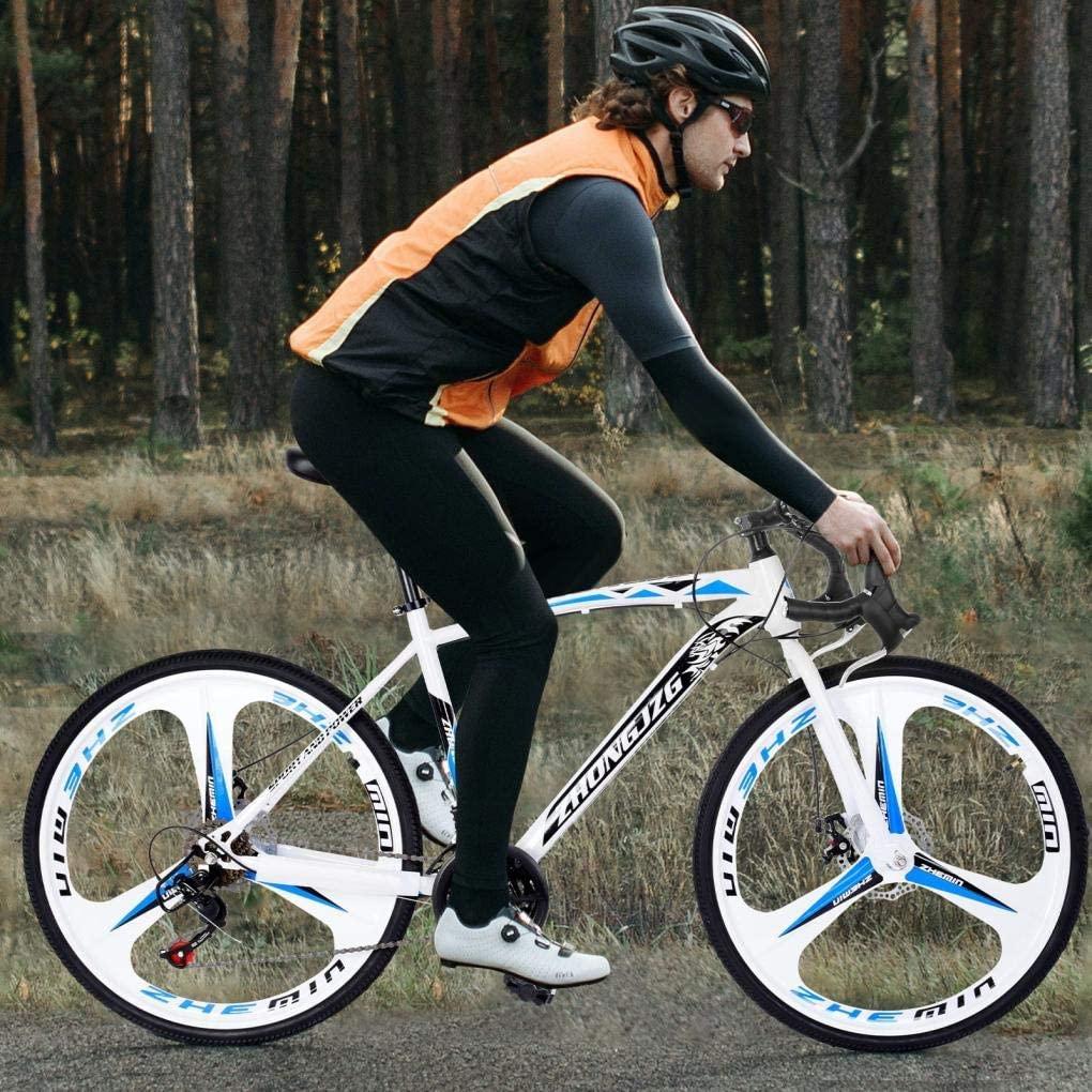 LISMENT Road Bike,Aluminum Frame Road Bicycle for Men&amp;Women,700c 3 Spoke Aluminum Wheels,Road Race Bike for Beginners