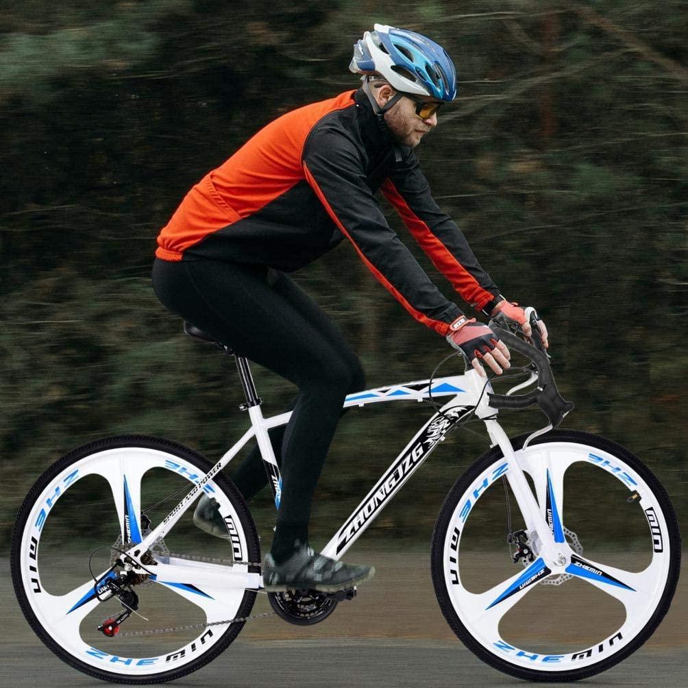 LISMENT Road Bike,Aluminum Frame Road Bicycle for Men&amp;Women,700c 3 Spoke Aluminum Wheels,Road Race Bike for Beginners