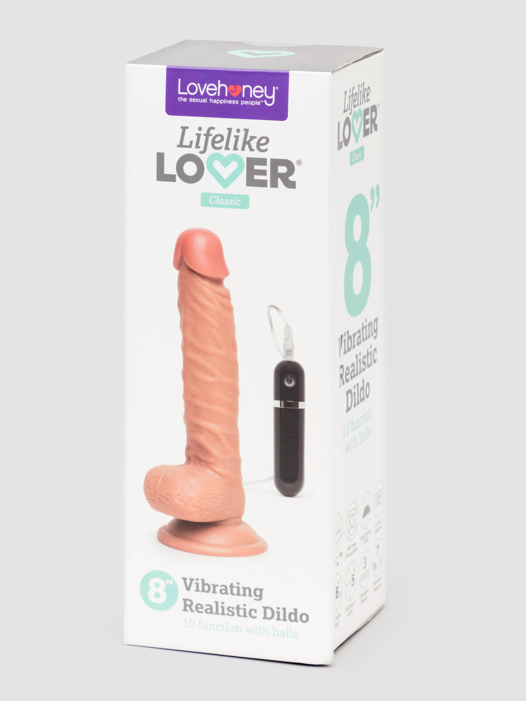 Lifelike Lover Classic Realistic Dildo Vibrator 8 Inch, Flesh Tan | Flesh Tan