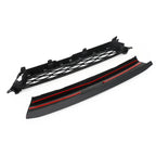 No Need to drill Version 2020-2023 4Runner TRD PRO Front Bumper Grille Black Grill Black and Rde for Choose Generic