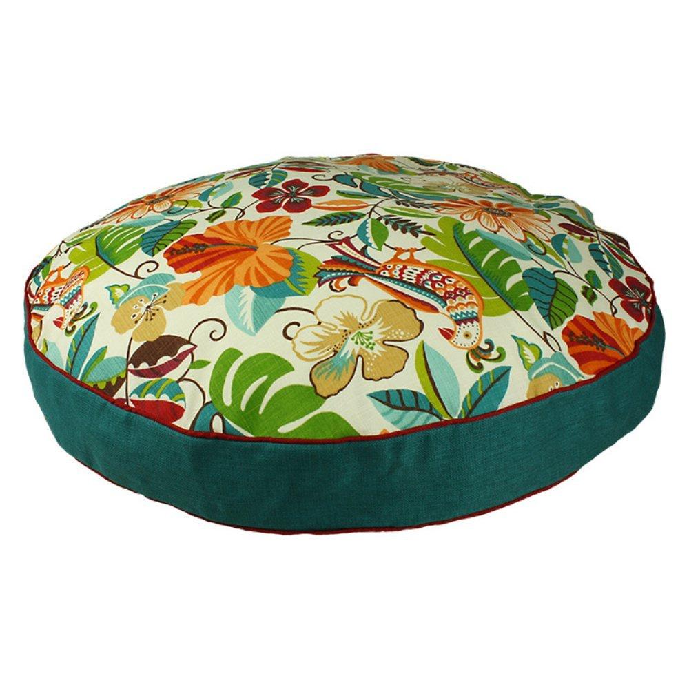 Snoozer Indoor Outdoor Round Dog Bed in Anchor Pattern