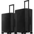 2 Piece Luggage Sets, Carry on Luggage Set 20 Inch 24 Inch, Hardshell Suitcase Set, Lightweight Luminous Textured PC Hardside Luggage With Spinner Wheels,TSA Lock, 2-Piece Set (20/24) - Black