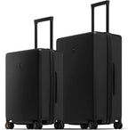 2 Piece Luggage Sets, Carry on Luggage Set 20 Inch 24 Inch, Hardshell Suitcase Set, Lightweight Luminous Textured PC Hardside Luggage With Spinner Wheels,TSA Lock, 2-Piece Set (20/24) - Black