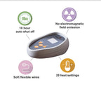 Gracie MIlls Elect Electric Blanket with 20 Heat Level Setting Controller Twin: 62x84" Chocolate -WR54-1751