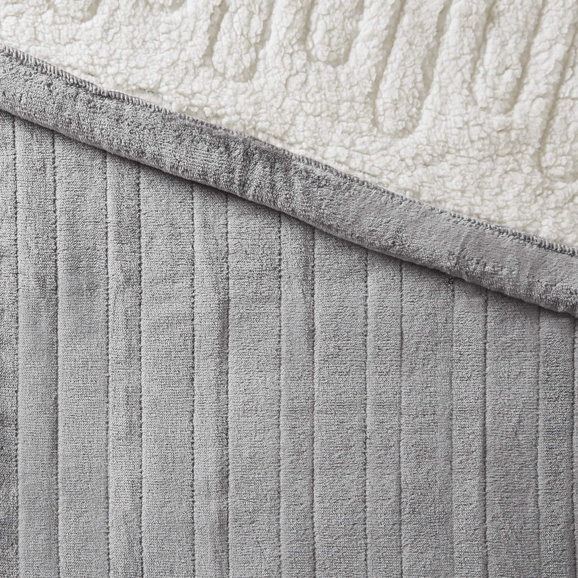 Gracie MIlls Elect Electric Blanket with 20 Heat Level Setting Controller Full: 80x84 Grey -WR54-1740