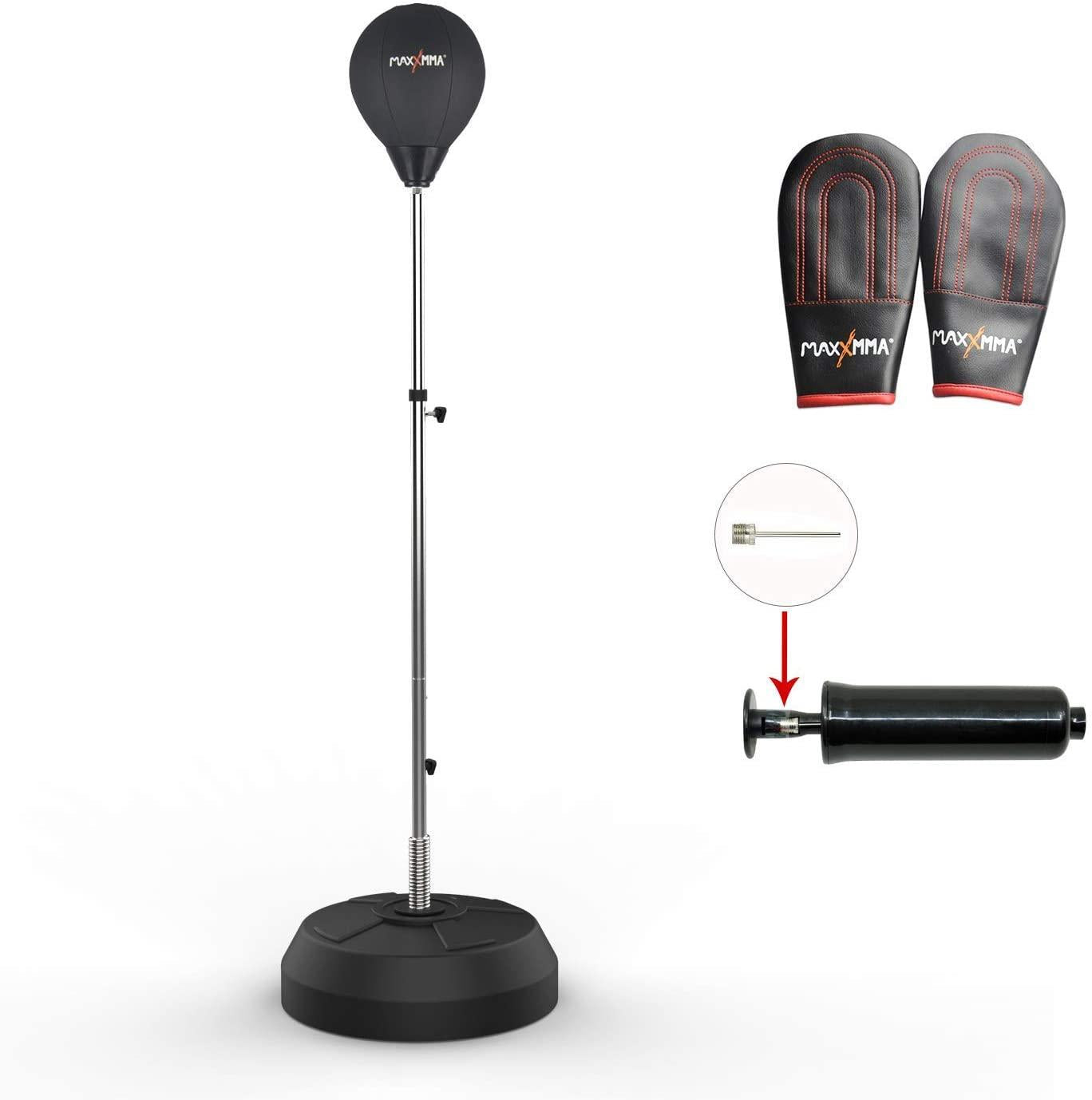 MaxxMMA Speed-Adjustable Freestanding Reflex Bag Kit