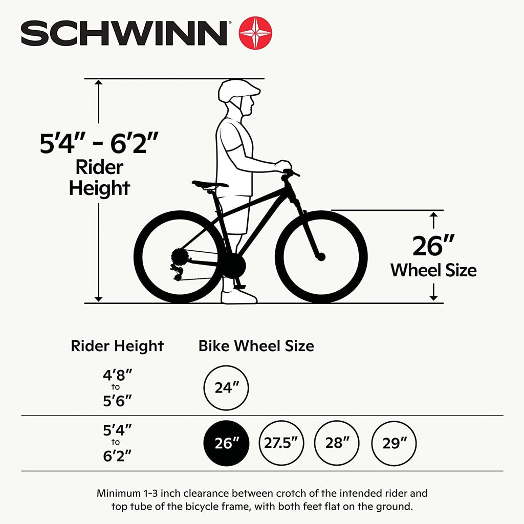 Schwinn High Timber ALX Youth/Adult Mountain Bike, Aluminum Frame and Disc Brakes, 26-Inch Wheels, 21-Speed, Red