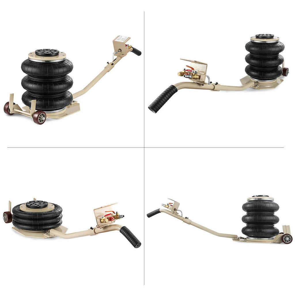 6600lbs Triple Bag Air Jack 3 Ton Lift Jack Pneumatic Jack Air Jacks  Jack