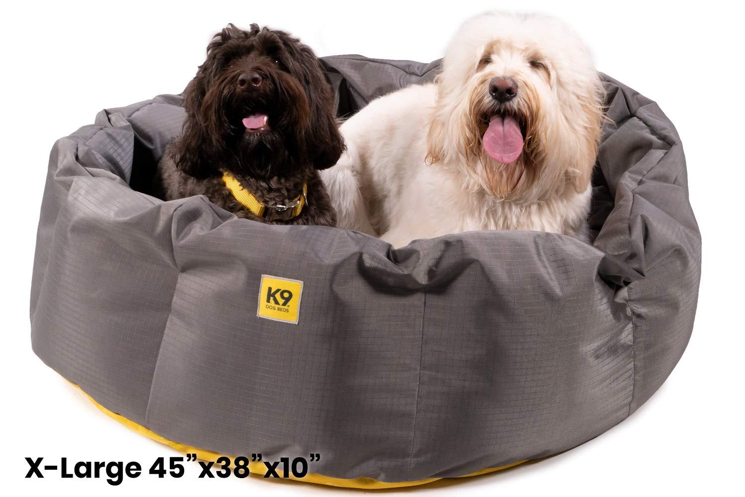 K9 Ballistics Round Dog Bed Deep Den, Bagel, Donut, and Deep Dish Style for Cuddler, Machine Washable