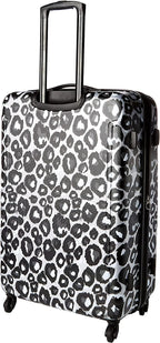 Moonlight Hardside Expandable Luggage with Spinner Wheels, Leopard Black, 3-Piece Set (21/24/28)