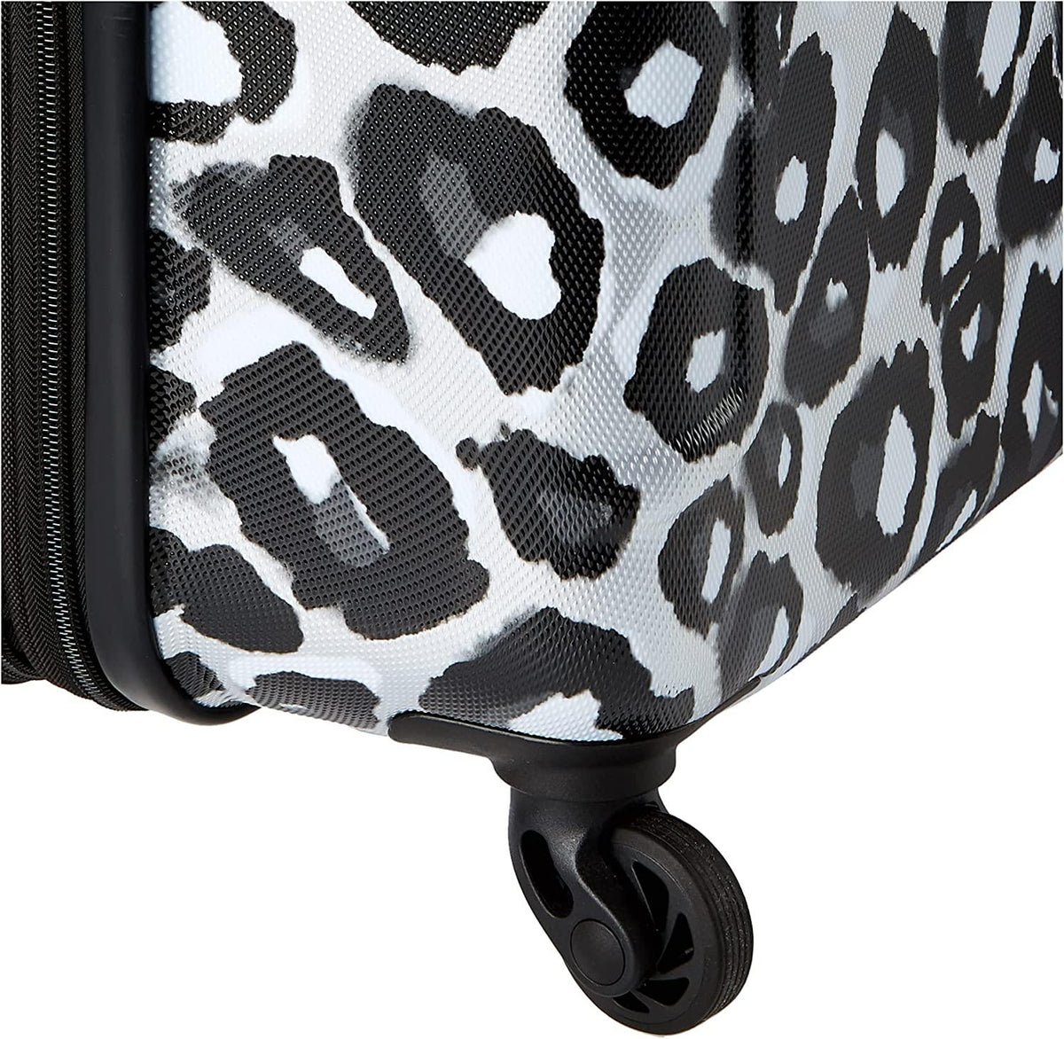 Moonlight Hardside Expandable Luggage with Spinner Wheels, Leopard Black, 3-Piece Set (21/24/28)