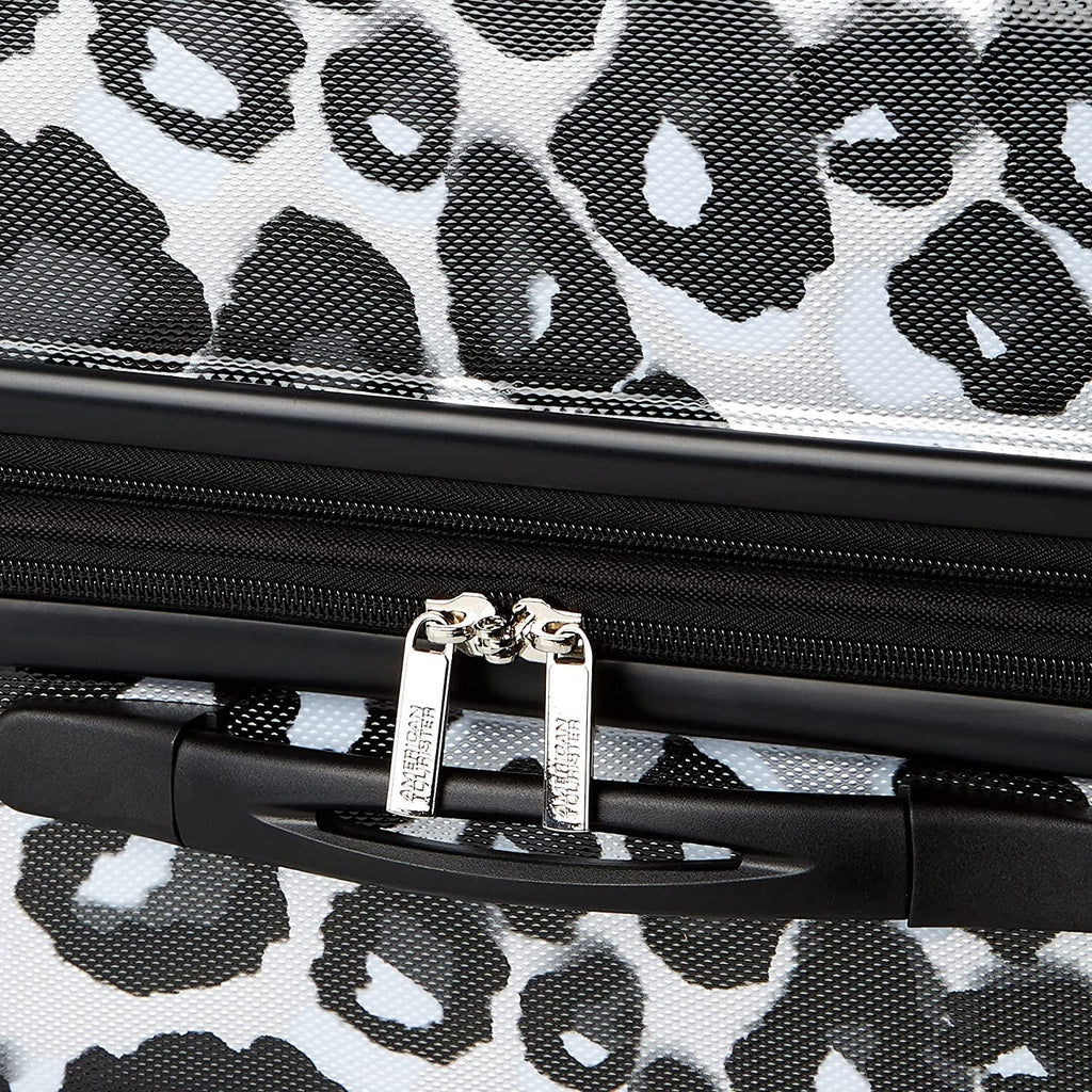 Moonlight Hardside Expandable Luggage with Spinner Wheels, Leopard Black, 3-Piece Set (21/24/28)