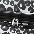 Moonlight Hardside Expandable Luggage with Spinner Wheels, Leopard Black, 3-Piece Set (21/24/28)